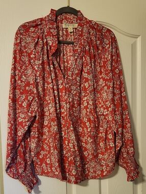 TWRHLL Pink Floral Blouse